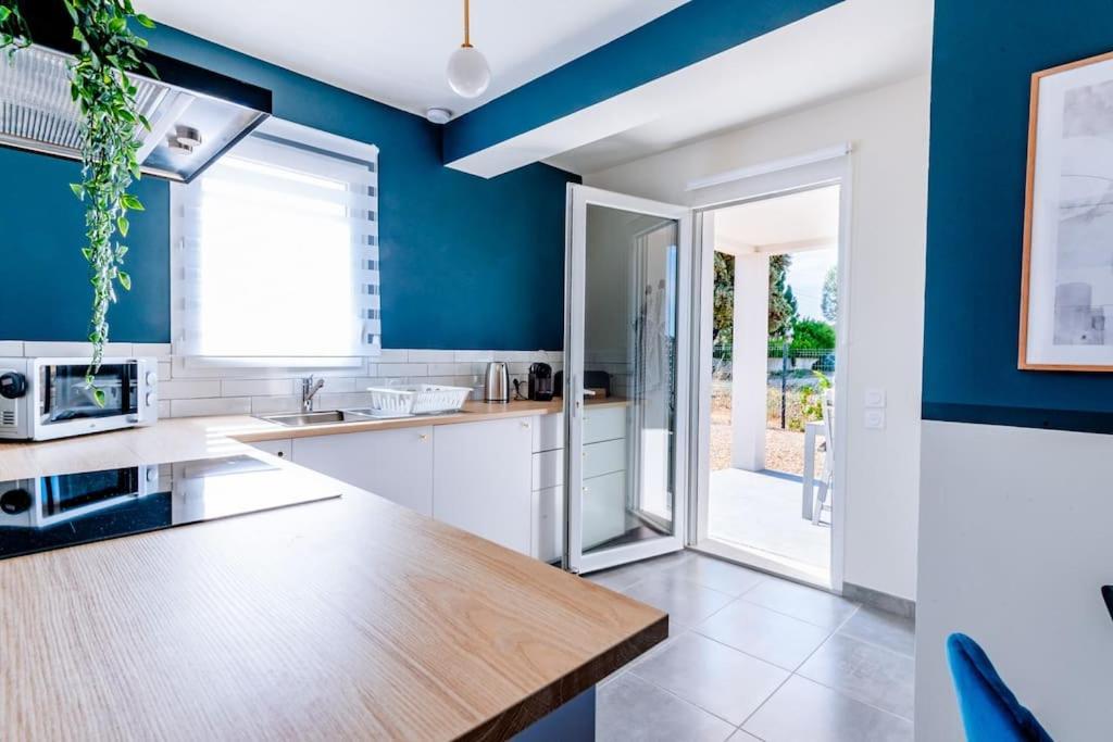 ☆ Blue Provencal Appartement ☆ Morieres-les-Avignon Eksteriør bilde